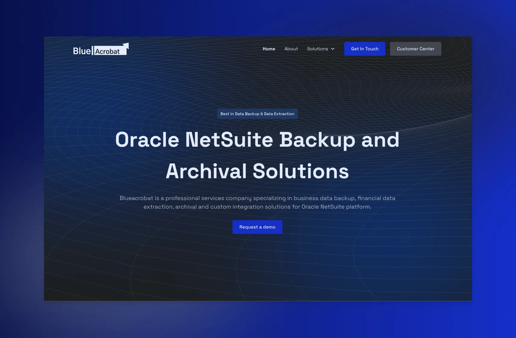 Blue Acrobat Website